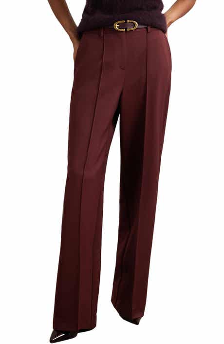 Reiss Luisa Wide Leg Pintuck Trousers