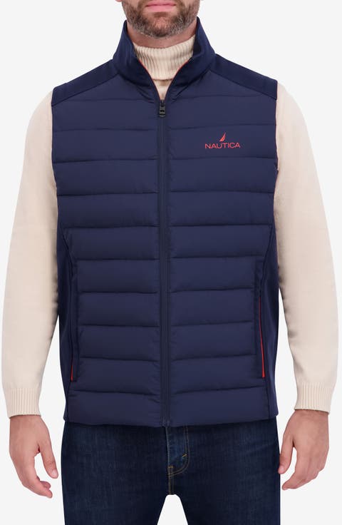 Transitional Mixed Media Puffer Vest