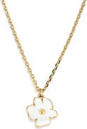 Kate Spade New York golden bloom flower pendant necklace
