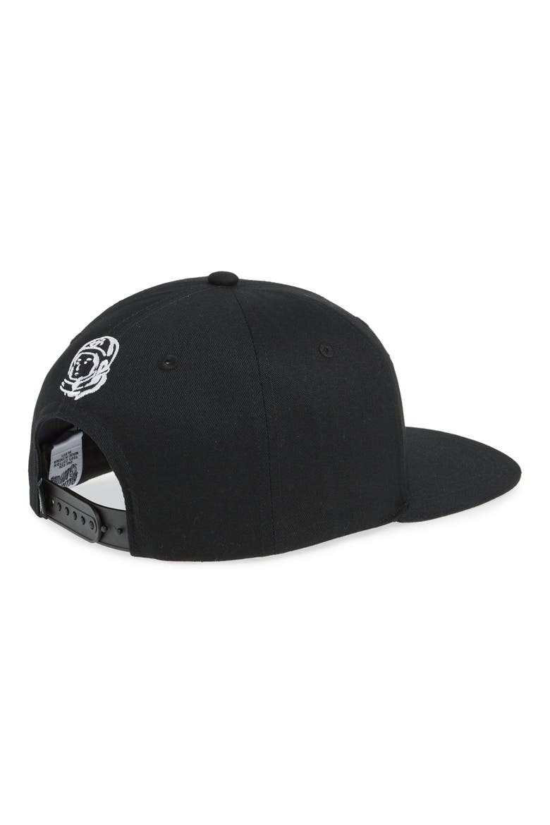 Straight Font Snapback Baseball Cap, Alternate, color, BLACK