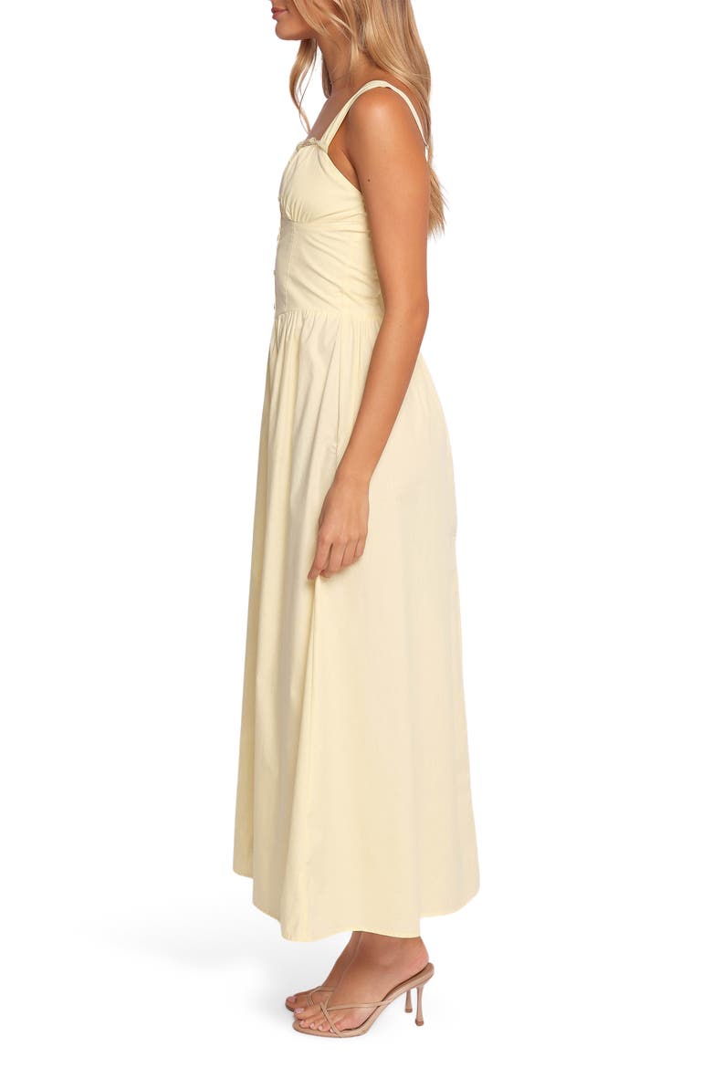 Bellus Lace Trim Sleeveless Maxi Dress, Alternate, color, YELLOW