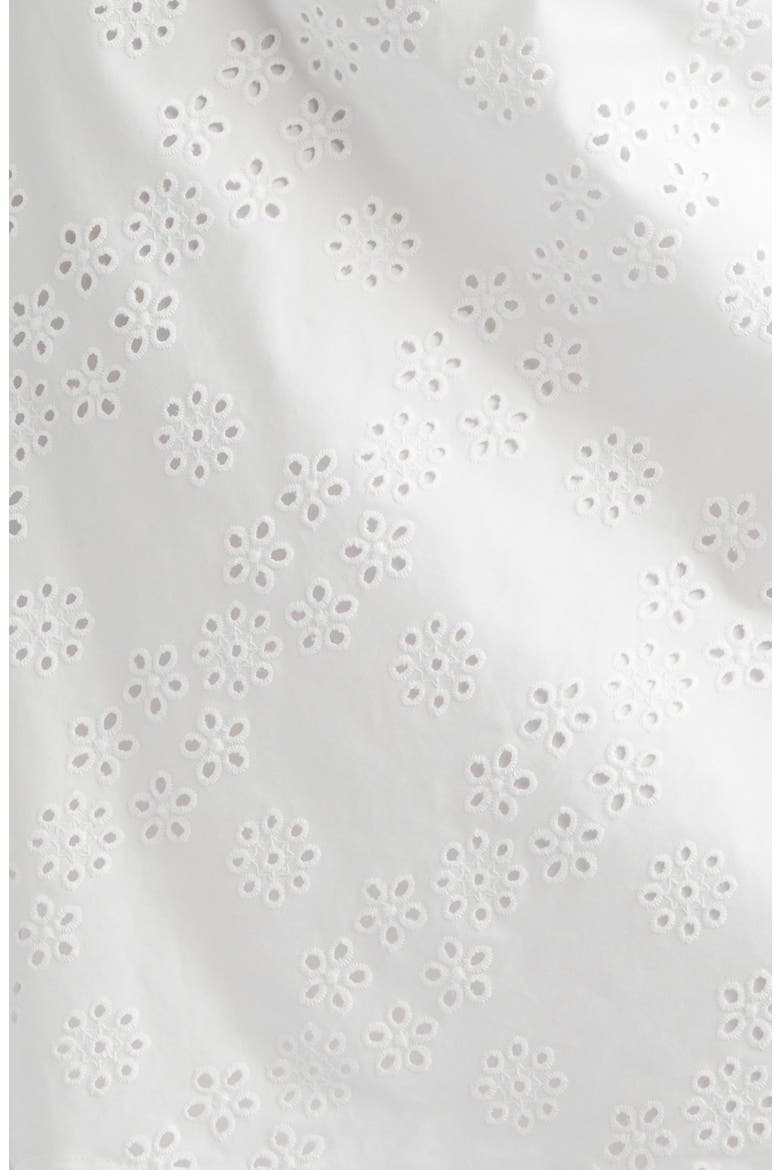 Laffy Layered Cotton Eyelet Skirt, Alternate, color, WHITE