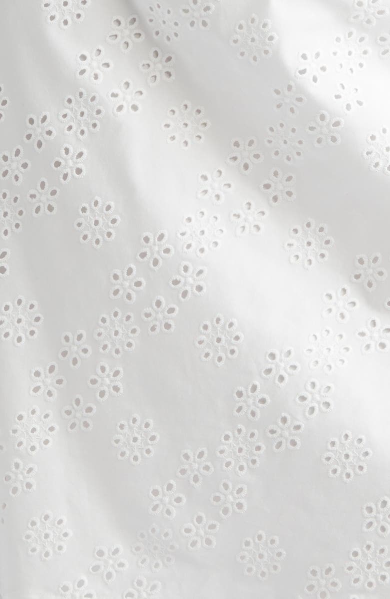 Sandy Liang Laffy Layered Cotton Eyelet Skirt, Alternate, color, White