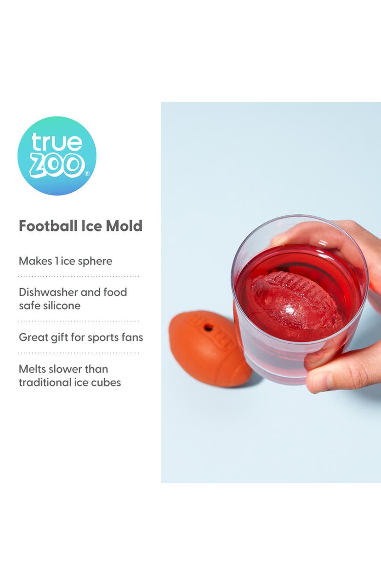 TrueZoo Football Silicone Ice Mold, Alternate, color, Brown
