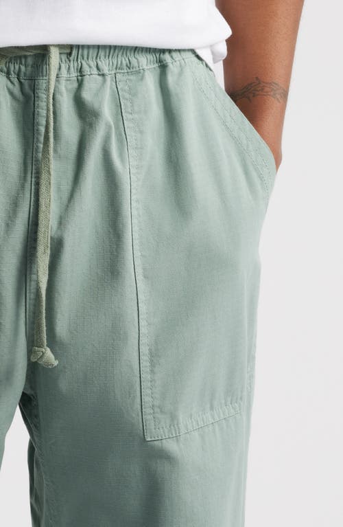 Service Works Organic Cotton Ripstop Drawstring Chef Pants In Sage