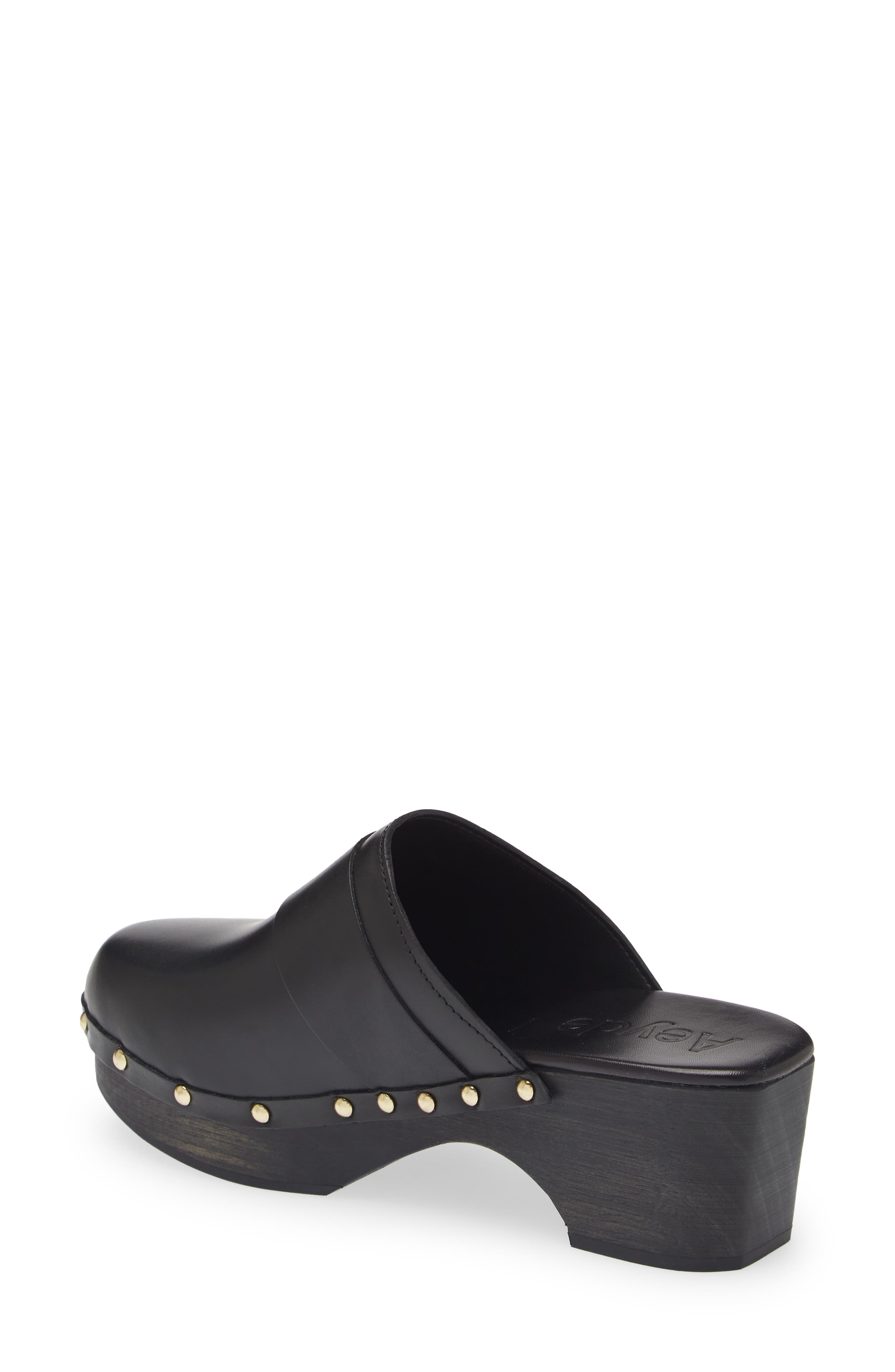 Bibi Platform Mule, Alternate, color, BLACK