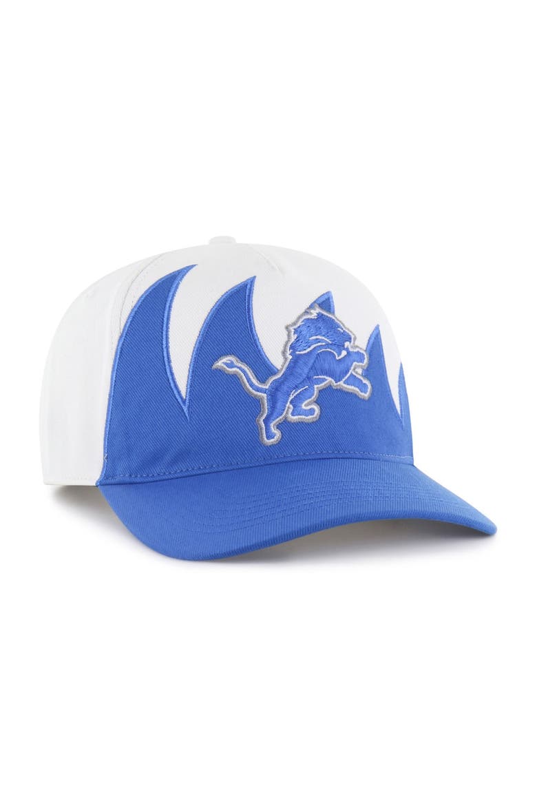 Men's '47 White Detroit Lions Jagged Hitch Adjustable Hat, Alternate, color, White