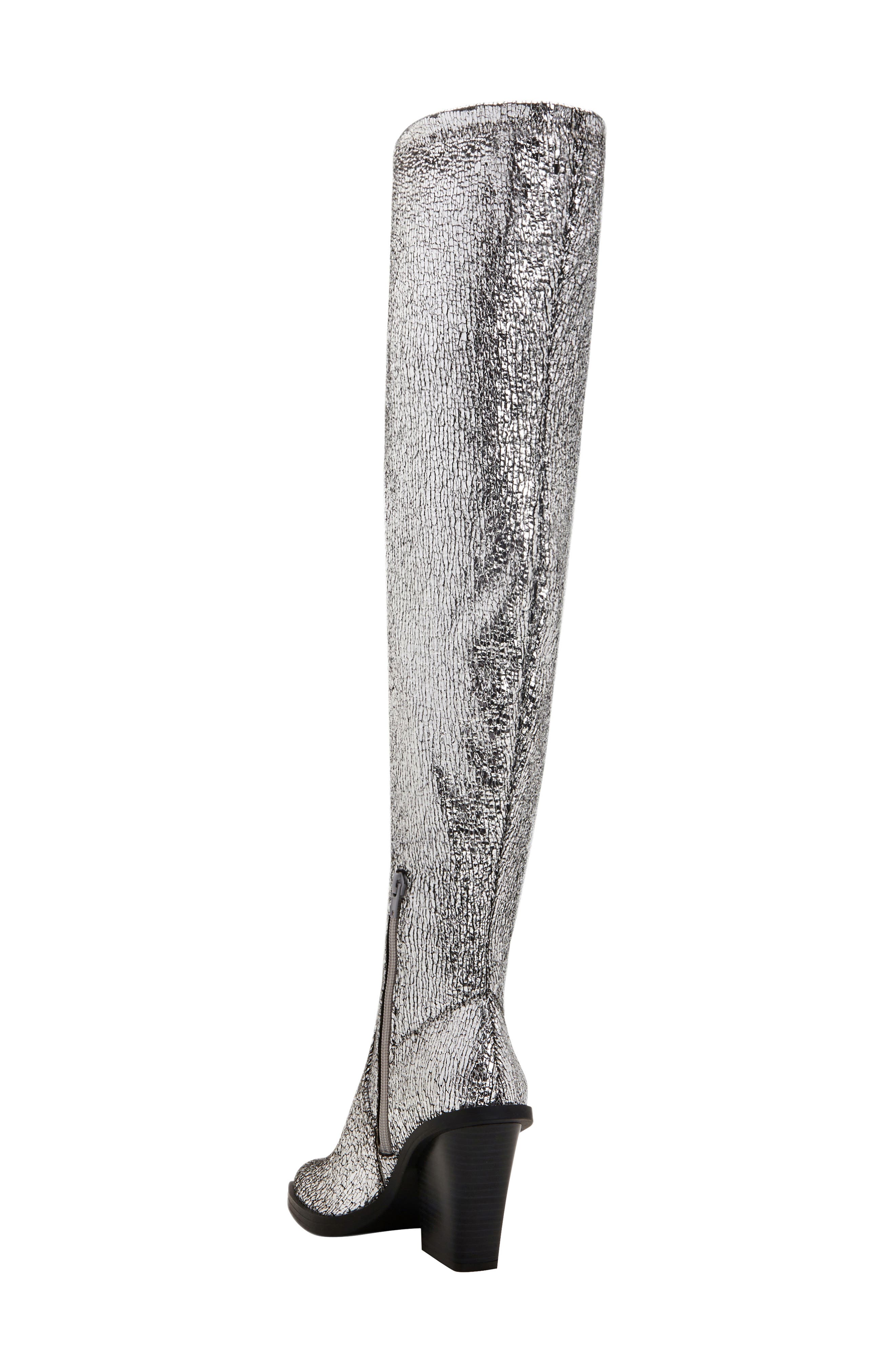 Citygurl Over the Knee Boot, Alternate, color, SILVER