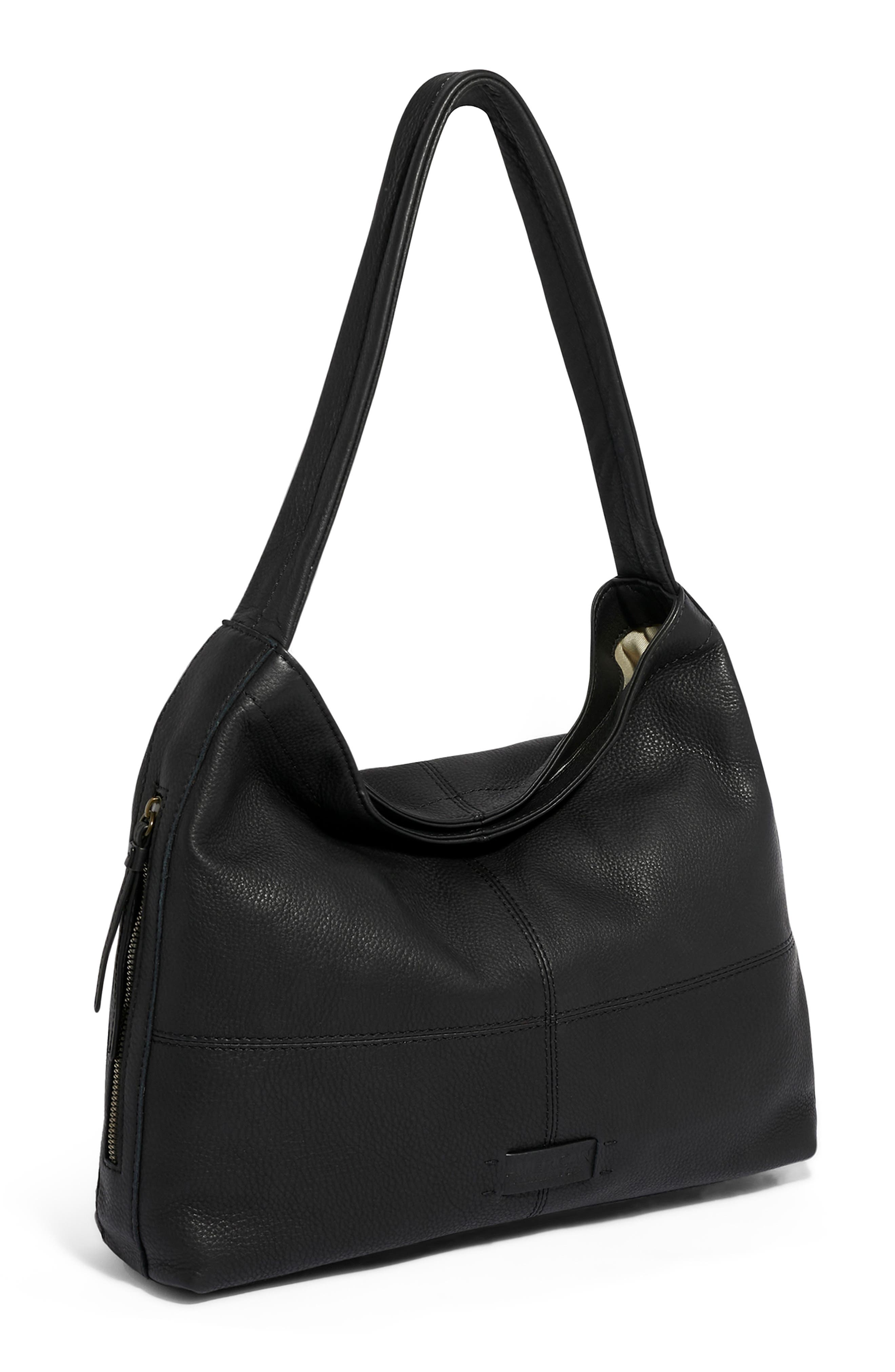 AMERICAN LEATHER CO. Virginia Leather Hobo Bag, Alternate, color, 