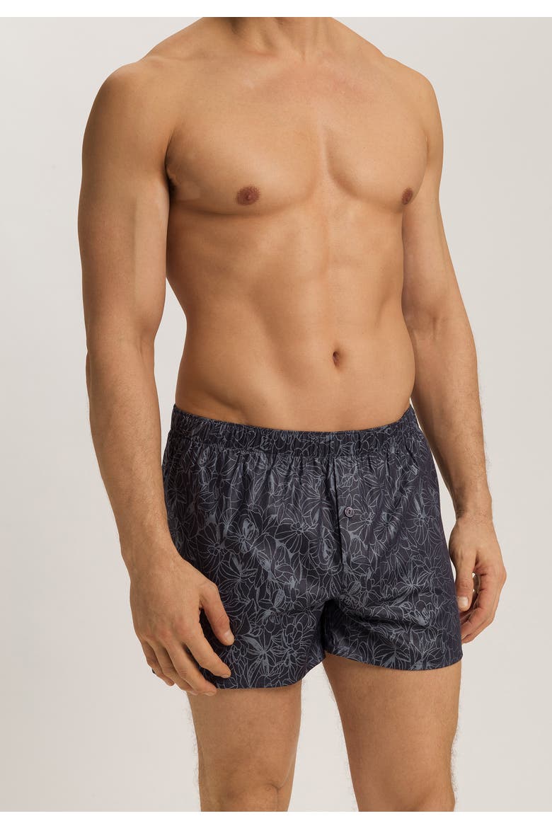 Selection Satin Cotton Boxers, Alternate, color, Nightshade