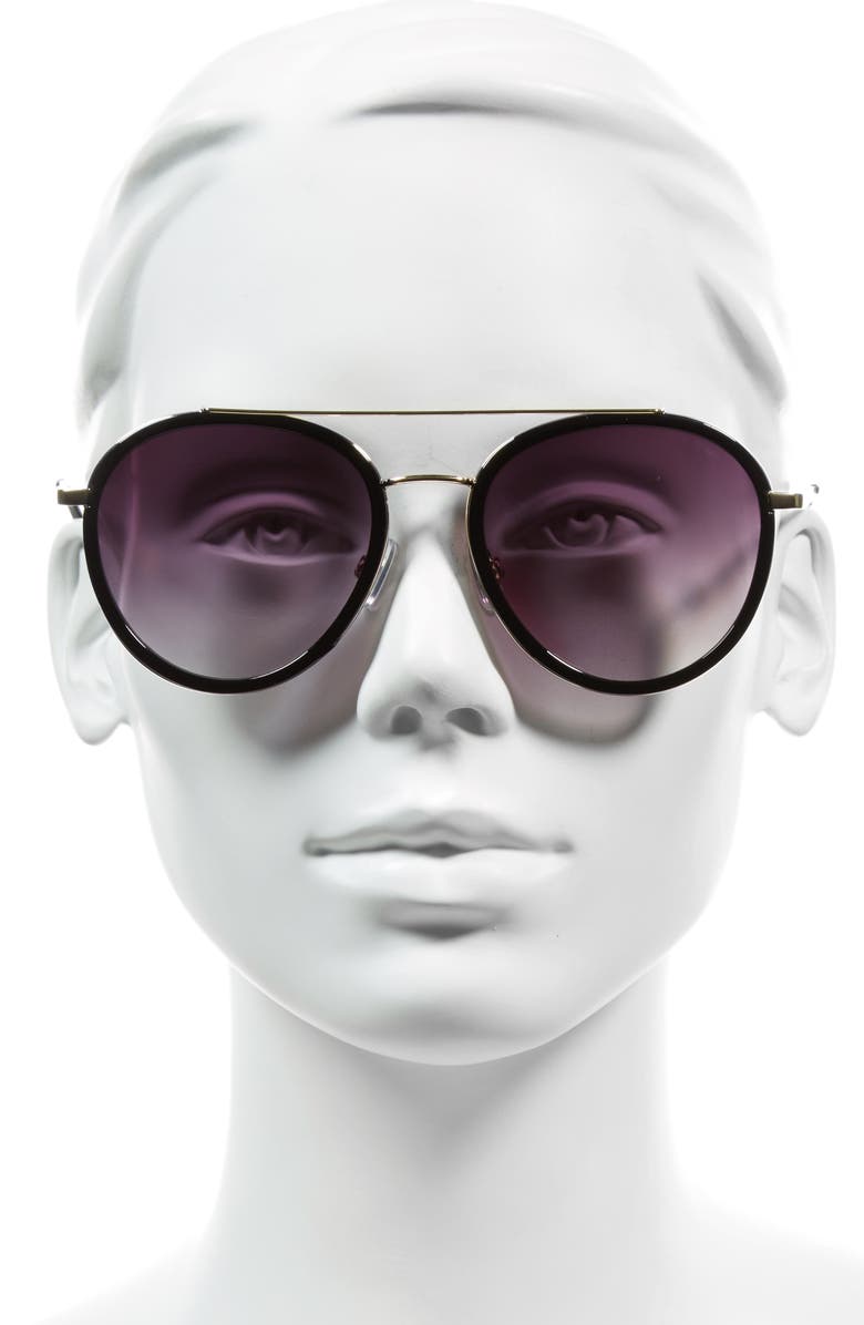 BP. Zanzibar 54mm Aviator Sunglasses, Alternate, color, 