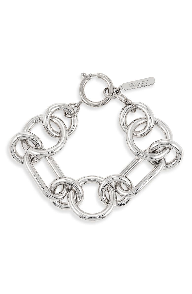 Justine Clenquet Troy Bracelet, Main, color, Palladium