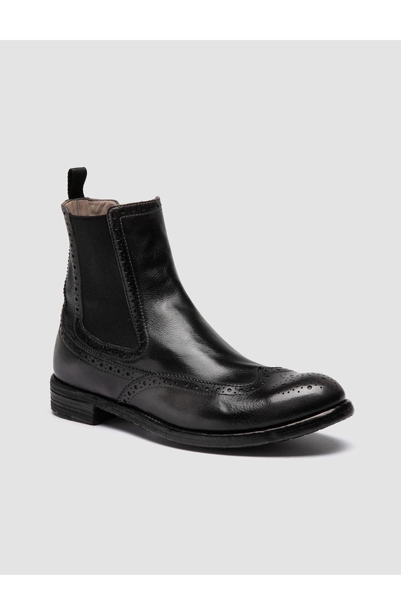 Officine Creative Lexikon 151 Leather Chelsea Boots, Alternate, color, Black