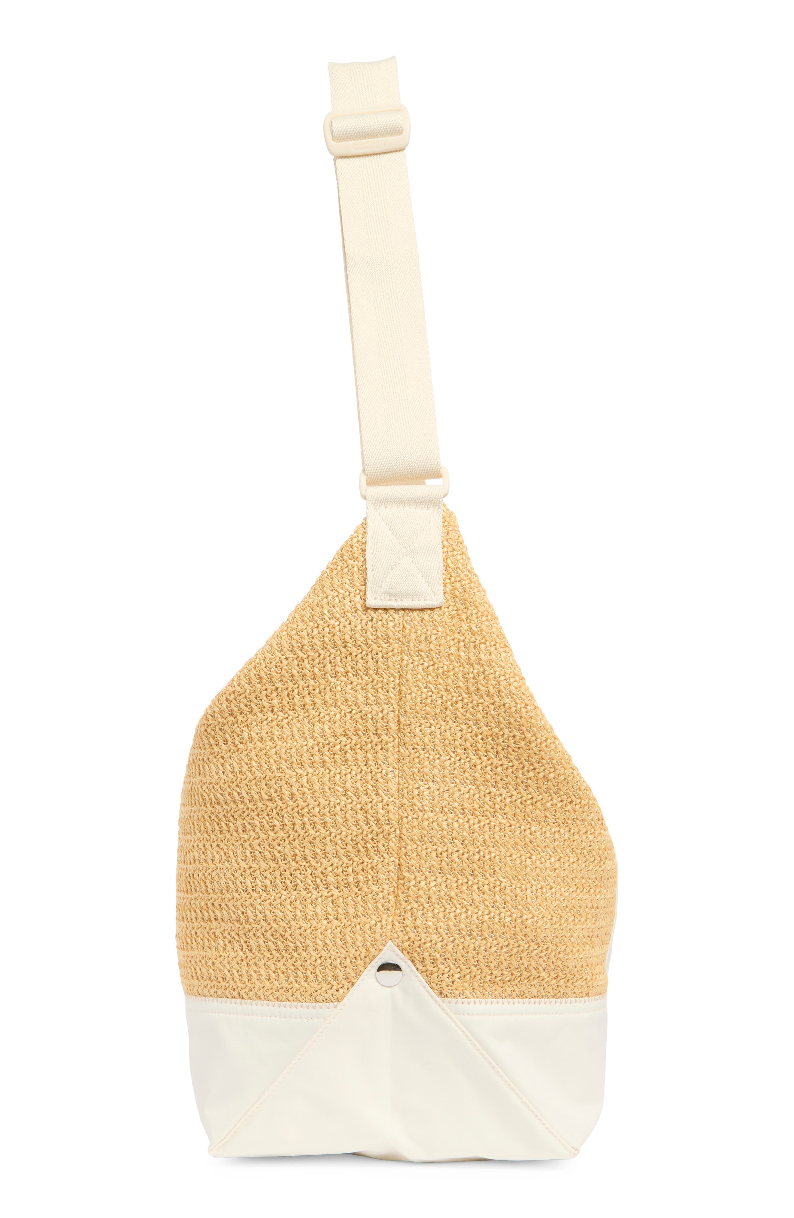 LeSportsac Raffia Large Shoulder Bag, Alternate, color, Meringue Raffia