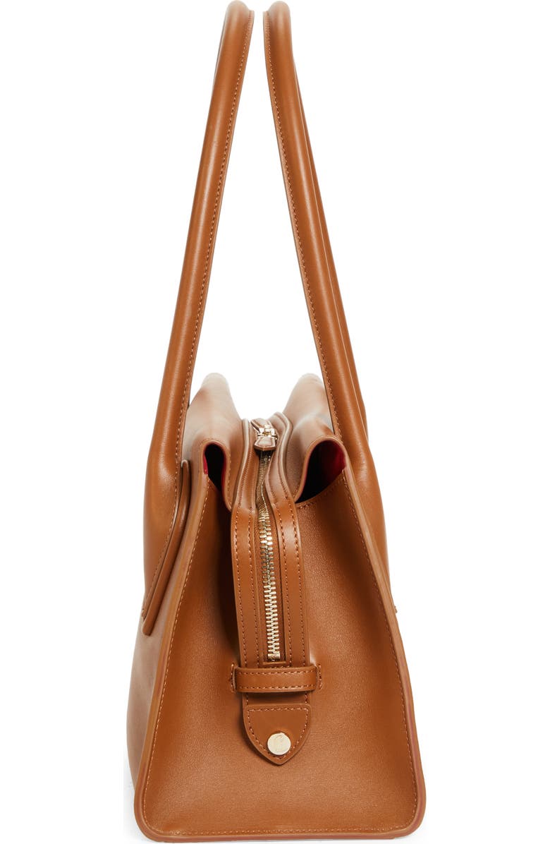 Christian Louboutin Medium Baguette Leather Shoulder Bag, Alternate, color, Cuoio