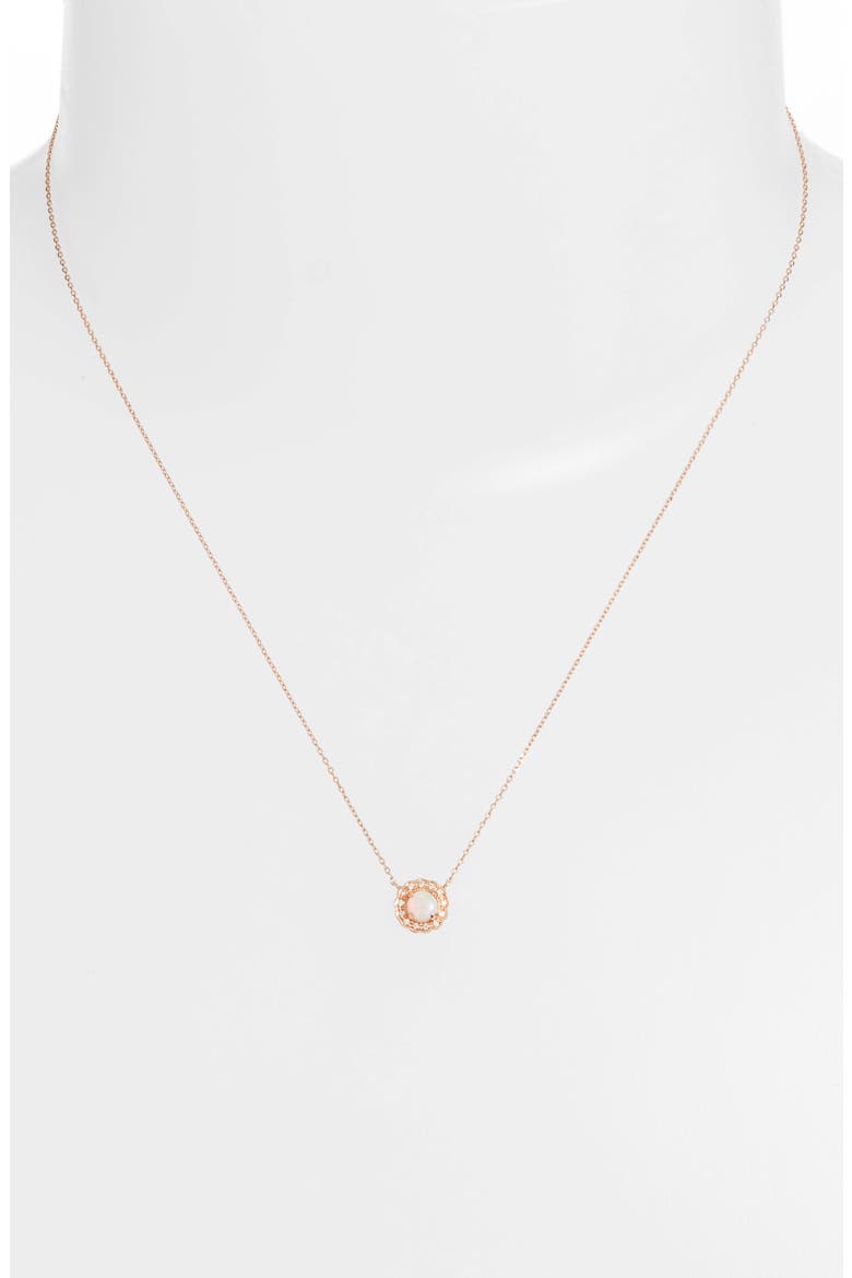 Charlie Caroline Opal Pendant Necklace, Alternate, color, ROSE GOLD