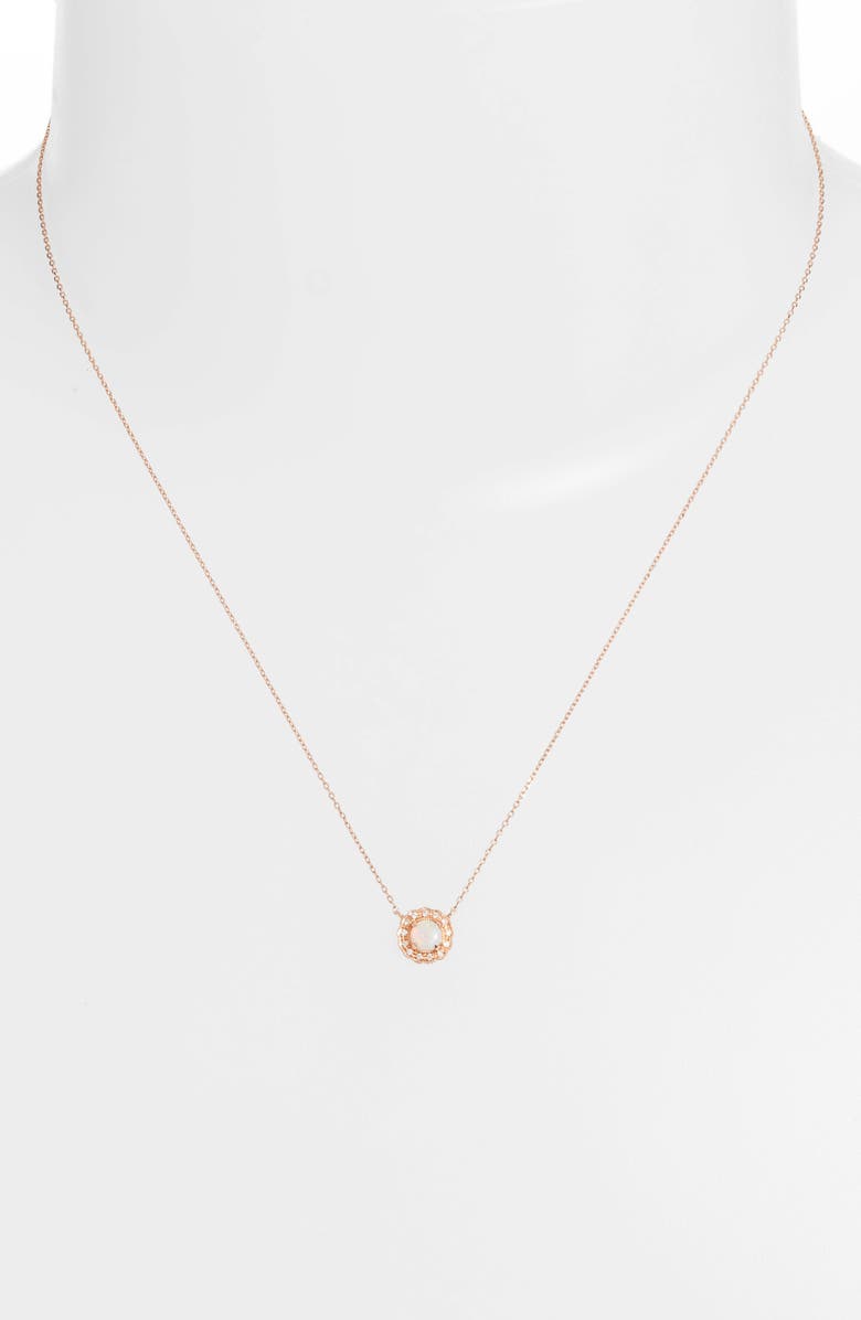 Dana Rebecca Designs Charlie Caroline Opal Pendant Necklace, Alternate, color, 