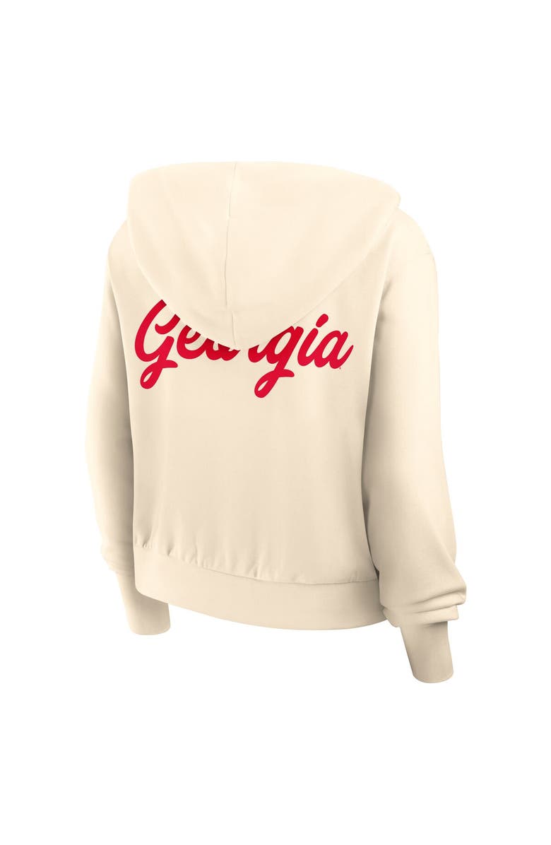 Nike Women's Nike Cream Georgia Bulldogs Cropped Chill Full-Zip Hoodie, Alternate, color, Cream
