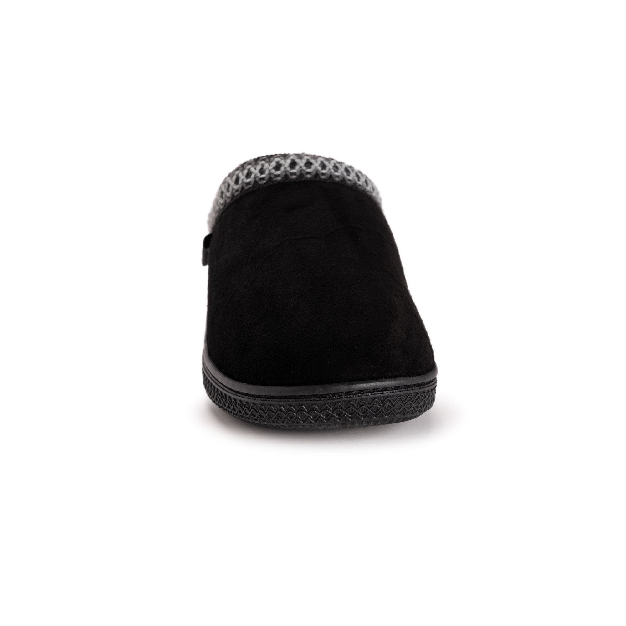 Jordi Genuine Suede Clog Slipper, Alternate, color, Black