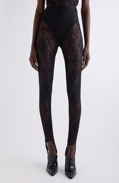 Givenchy Chandelier Stretch Lace Leggings In Black
