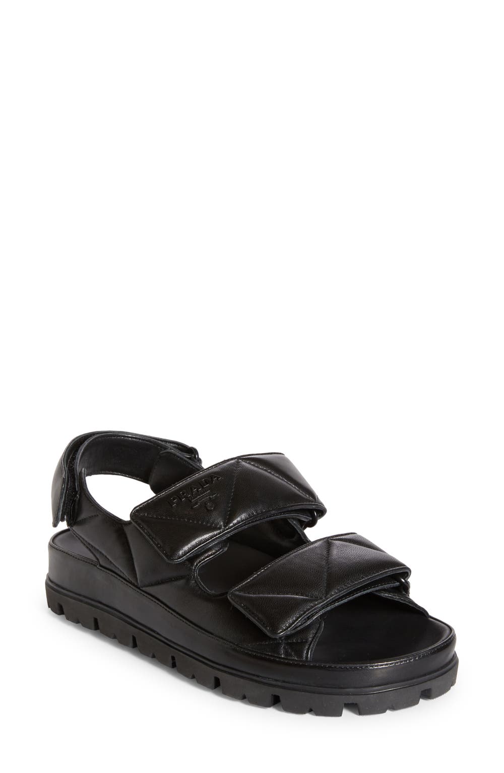 Diagram Double Strap Slide Sandal, color, BLACK