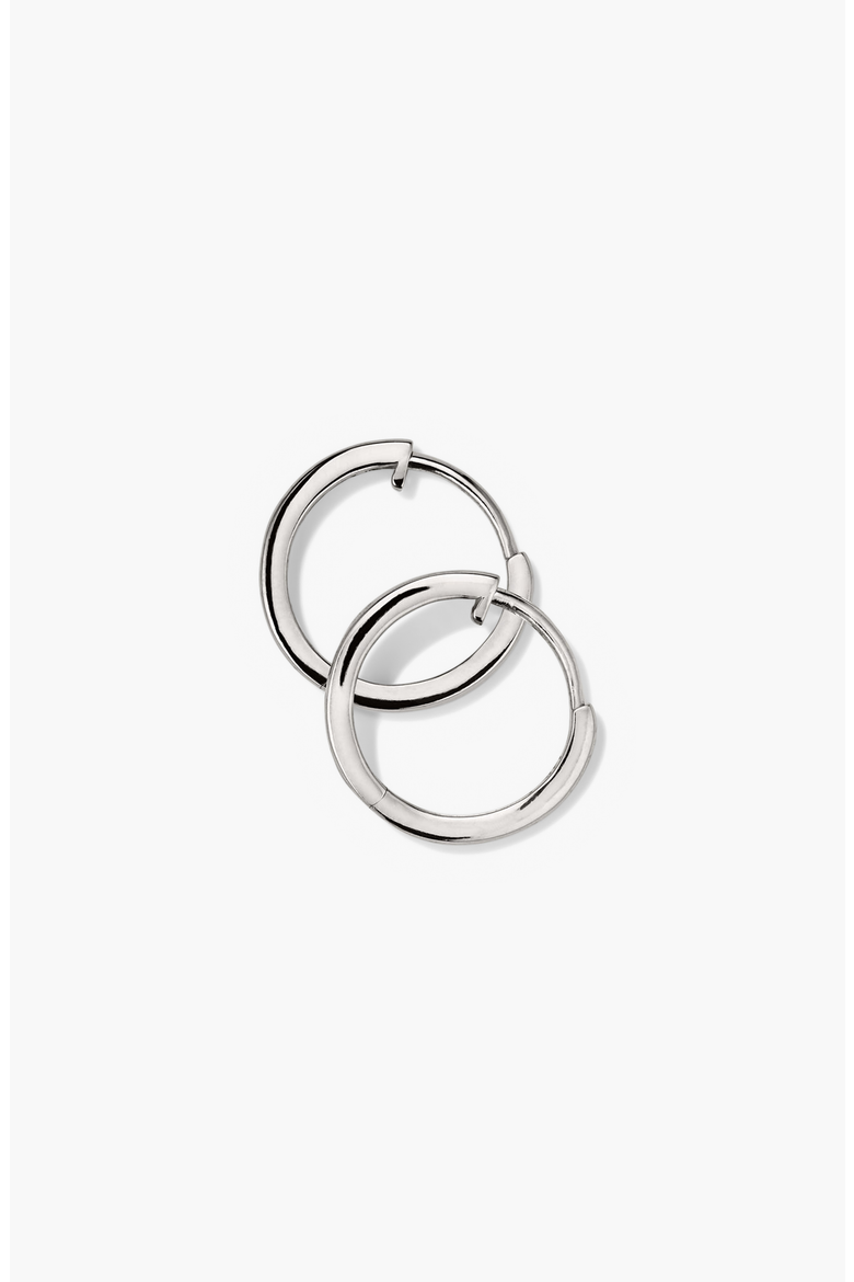 Easy Huggie Hoop Earrings, Alternate, color, 10k White Gold