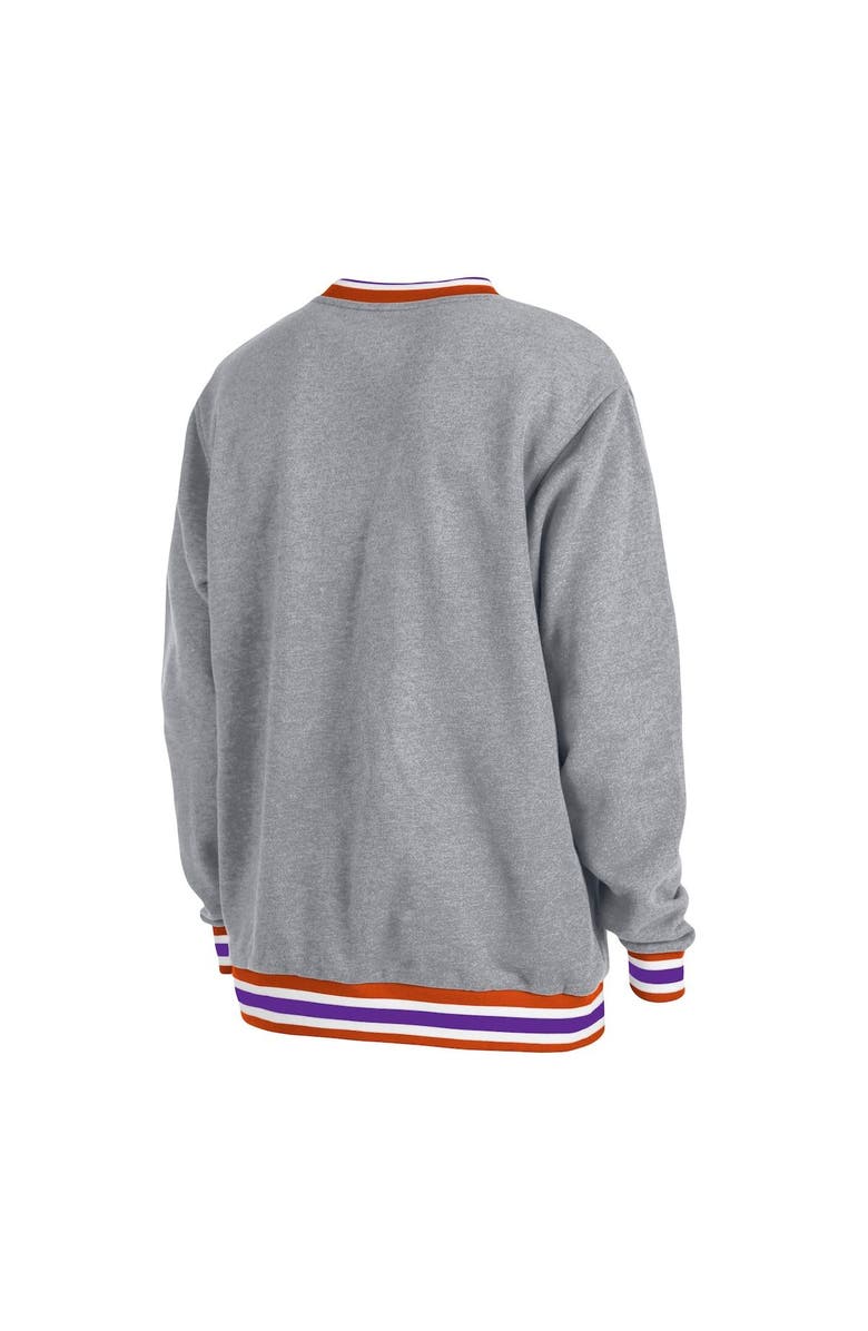 New Era Unisex New Era Heather Gray Phoenix Suns Vintage Throwback Crew Sweatshirt, Alternate, color, Gray