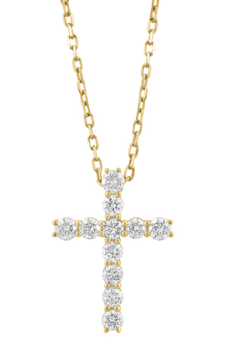 EFFY Diamond Cross Pendant Necklace, Alternate, color,