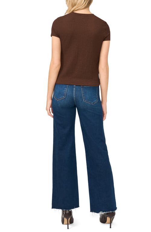 Halogenr Halogen(r) Easy Texture T-shirt In Brown
