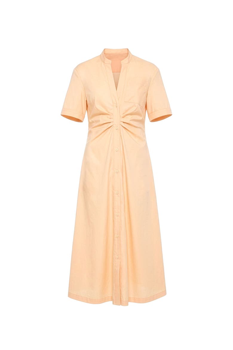 Noor Short sleeve shirtdress Oxford, Main, color, Pale Orange