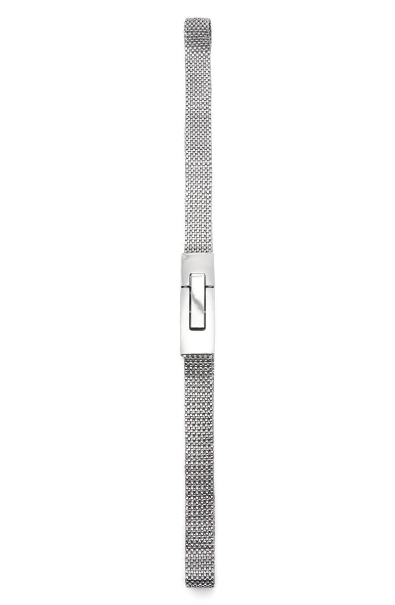MANGO Skinny Metal Mesh Belt, Alternate, color,