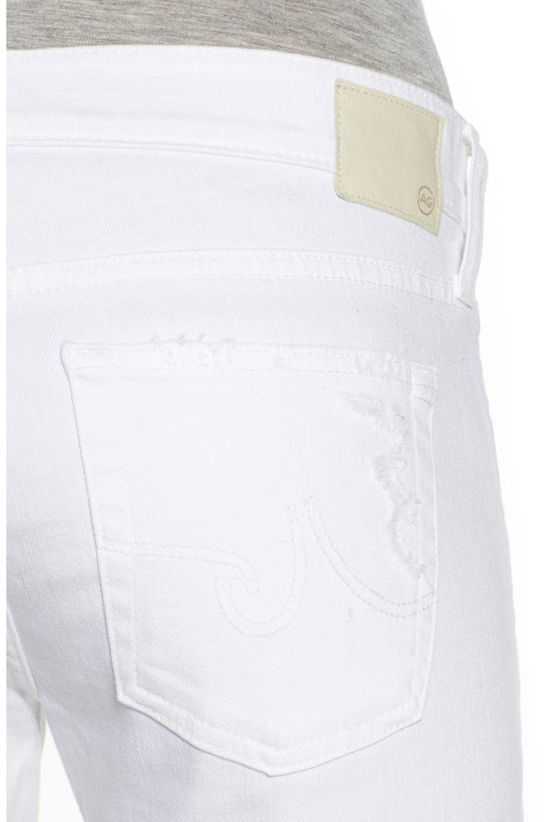 'Nikki' Cutoff Denim Bermuda Shorts, Alternate, color, 1 YEAR WHITE MENDED