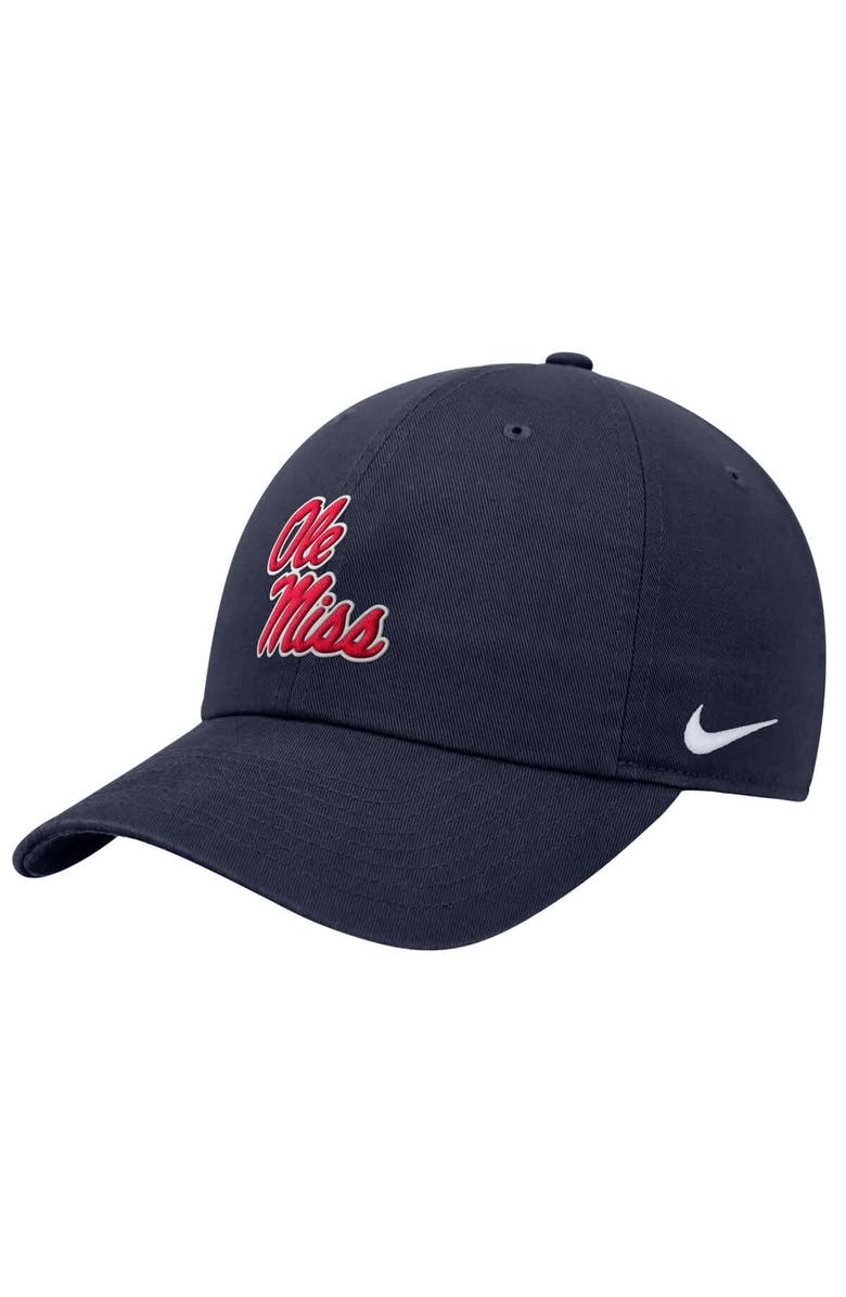 Nike Men's Nike Navy Ole Miss Rebels 2025 On-Field Club Adjustable Hat, Main, color, 