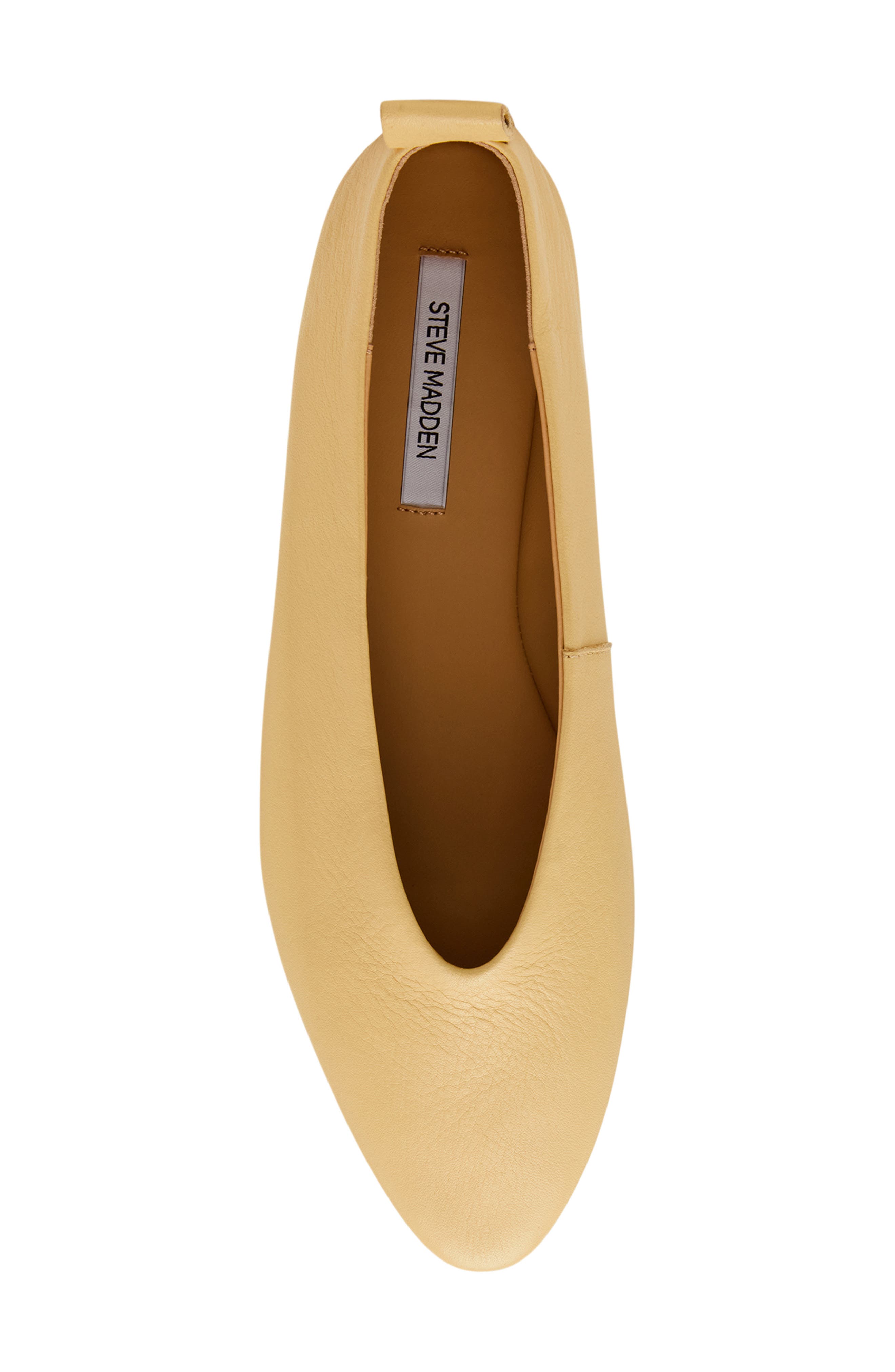Swanky Pointed Toe Flat, Alternate, color, BUTTER LEATHER