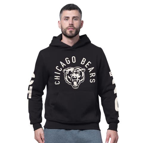 Men's Starter Black Chicago Bears Handoff Fleece Hoodie Sweatshirt