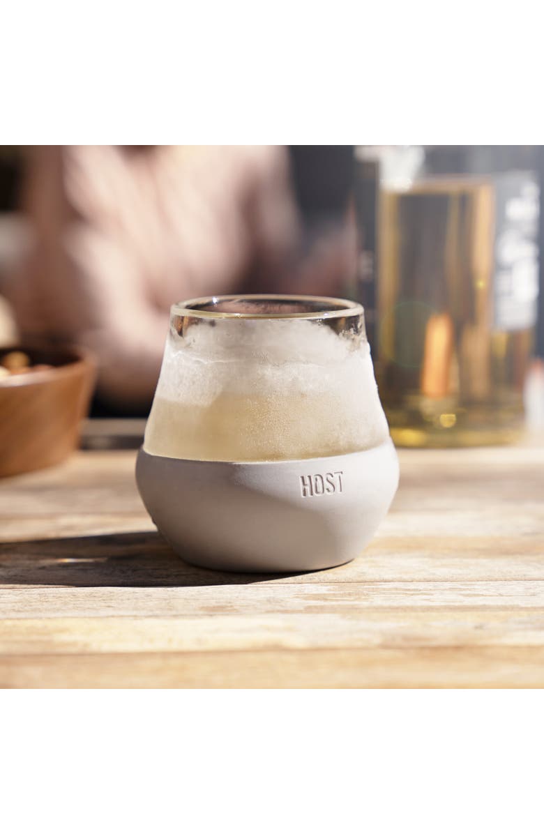 HOST Glass FREEZE Tasting Cooling Cup Set of 2, Alternate, color, Gray