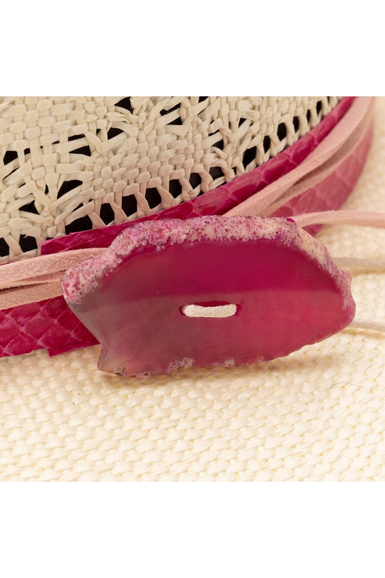 Sedona Hat, Alternate, color, Natural/Pink Band