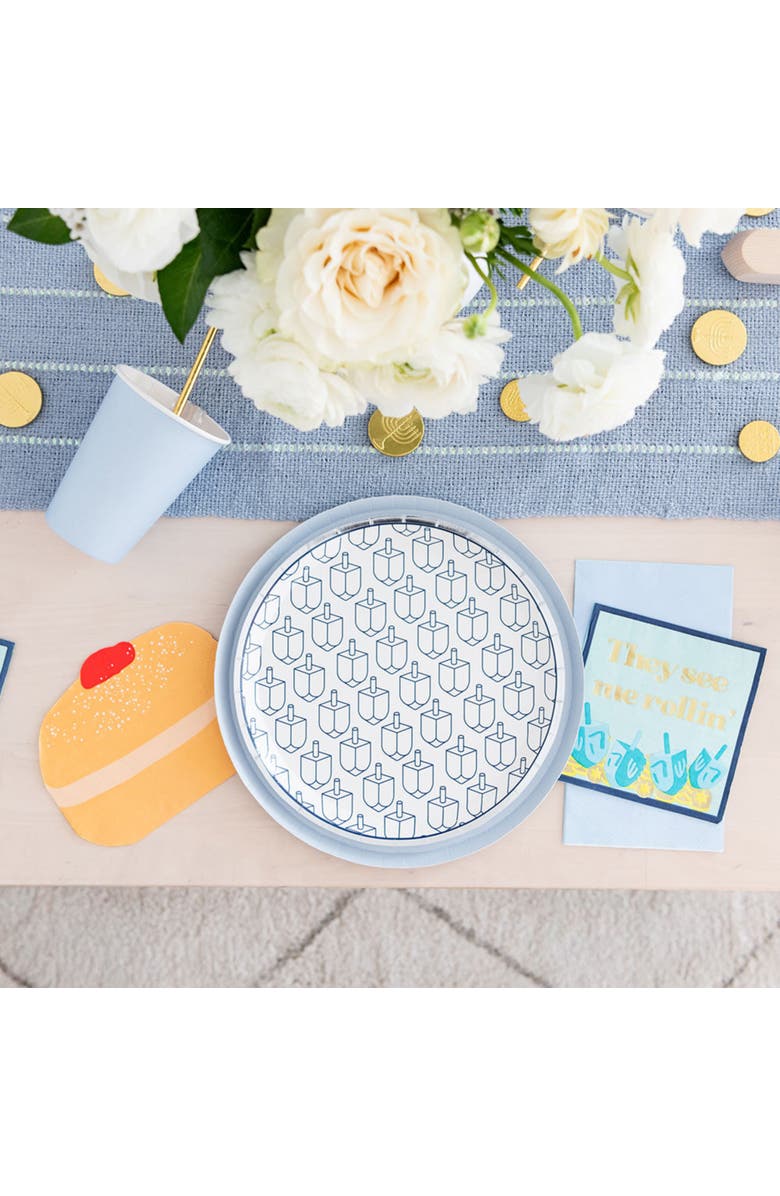 Jollity & Co. Sufganiyah Judica Large Napkins, Alternate, color, Assorted Pre-Pack