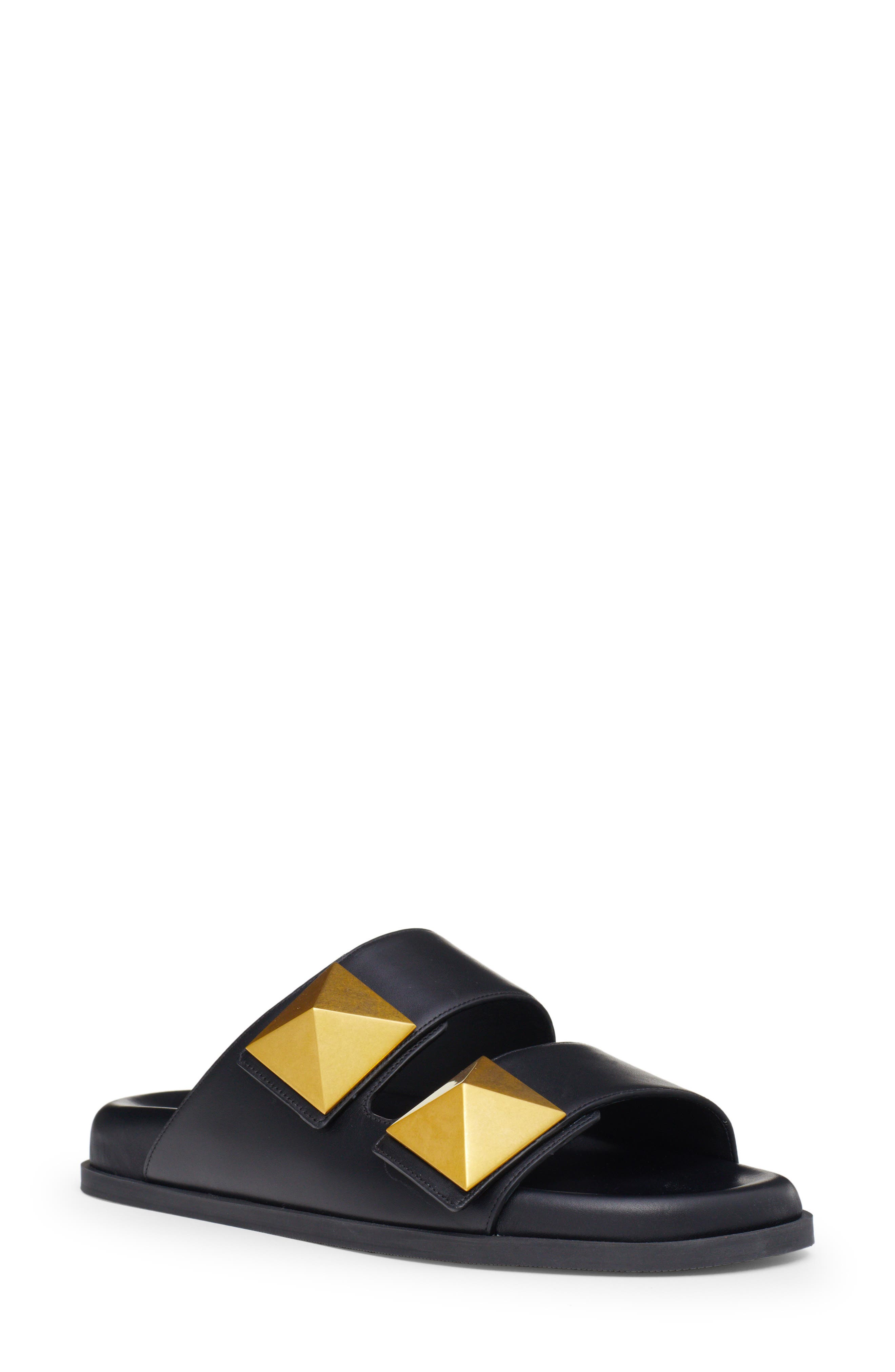 Valentino Garavani Roman Stud Slide Sandal, Main, color, 