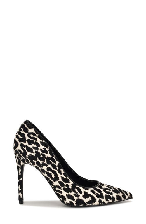 Nine West Fresh Genuine Calf Hair Pointed Toe Pump In Black