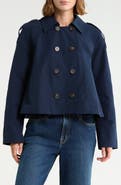 Melrose and Market Crop Double Breasted Jacket