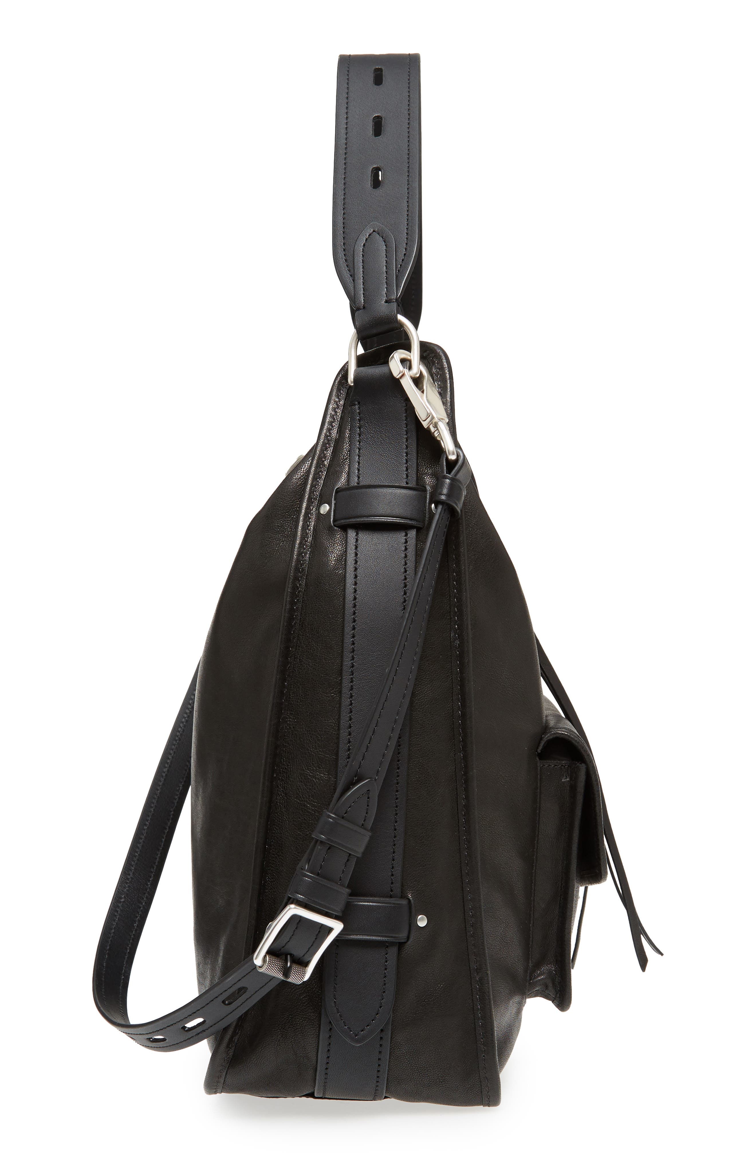 rag & bone Field Leather Hobo, Alternate, color, 