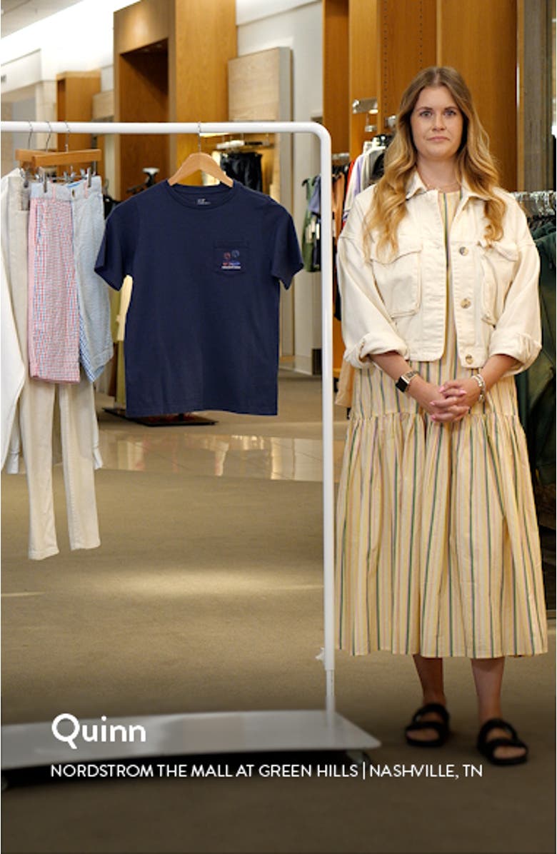 Kids' Glow in the Dark Beach Fireworks Pocket Graphic T-Shirt T-Shirt, sales video thumbnail