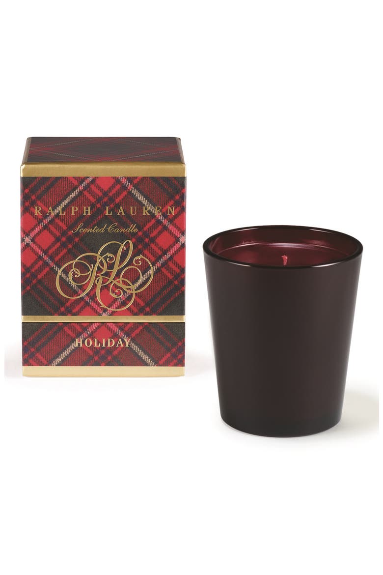 Holiday Single Wick Candle, Main, color, RED