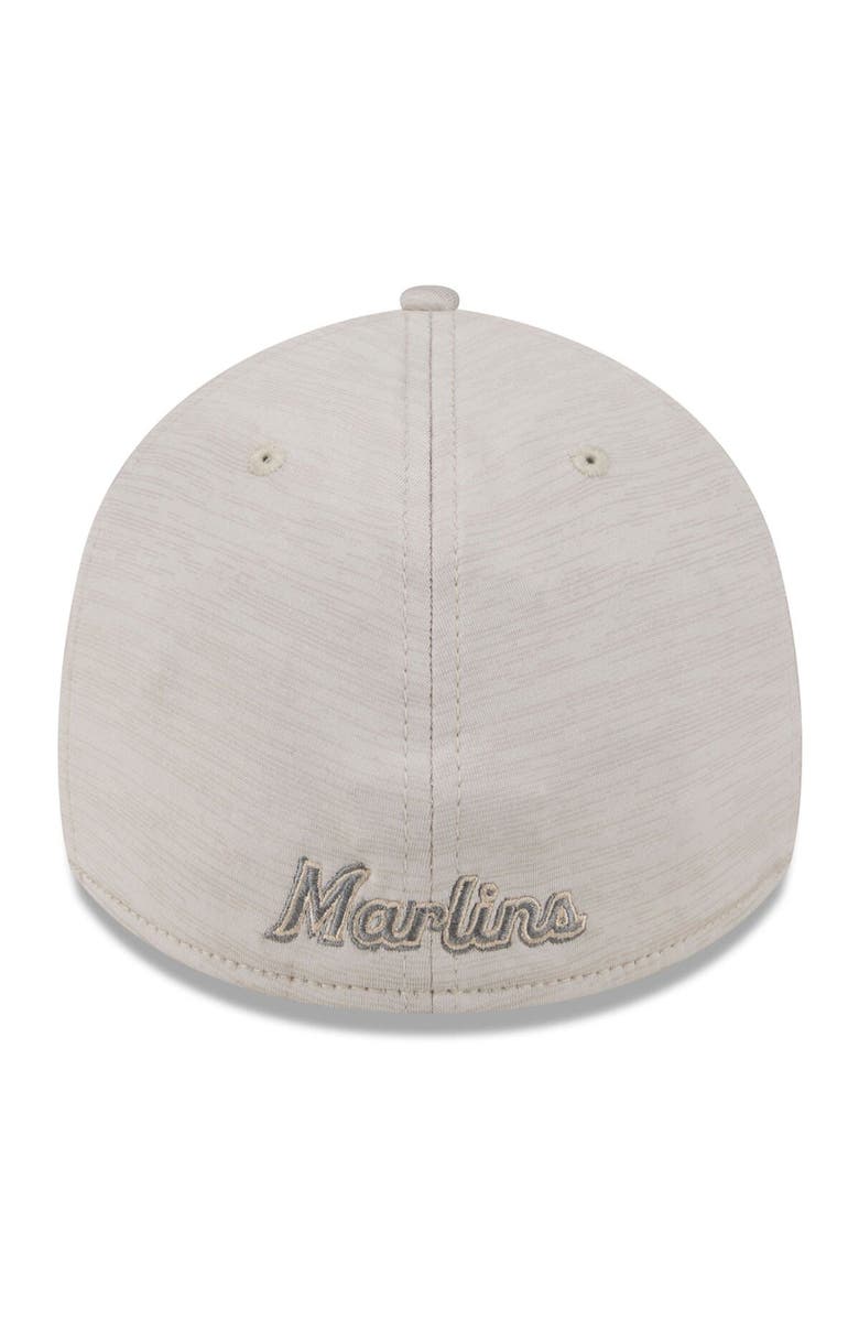 New Era Men's New Era Cream Miami Marlins 2024 Clubhouse 39THIRTY Flex Fit Hat, Alternate, color, Cream