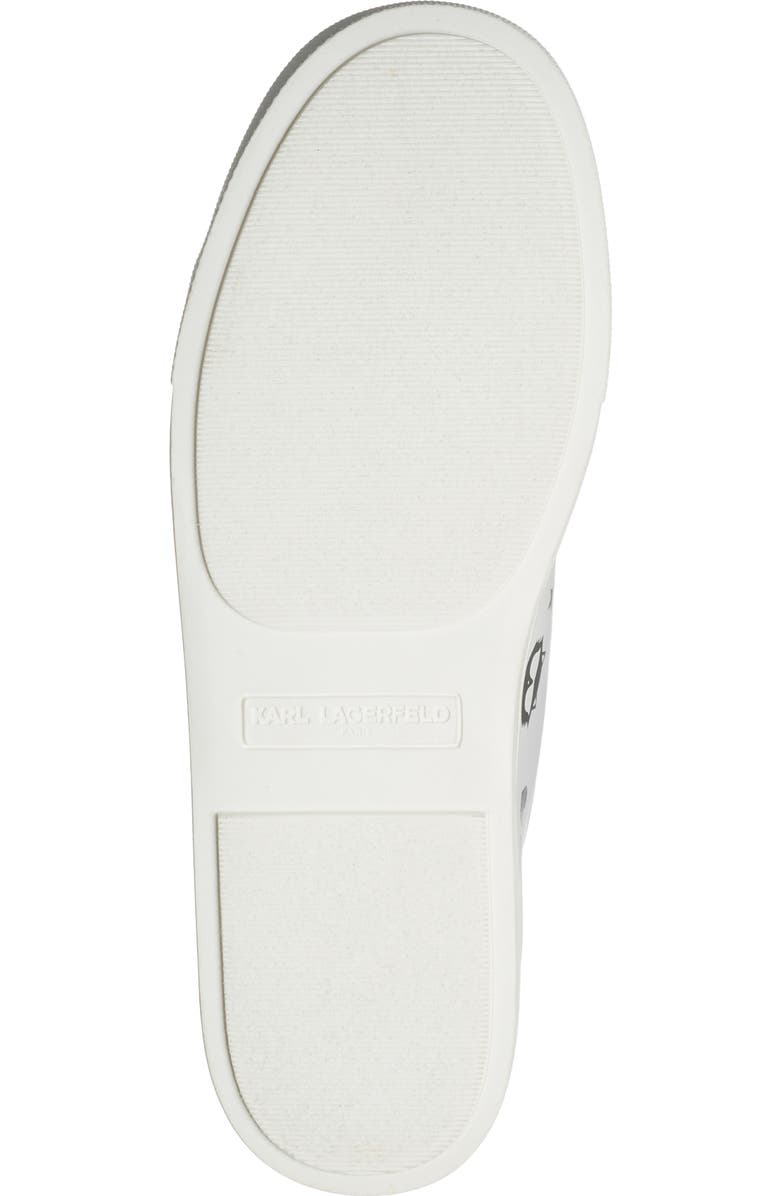 KARL LAGERFELD PARIS Cate Choupette Platform Sneaker, Alternate, color, Bright White/ Black