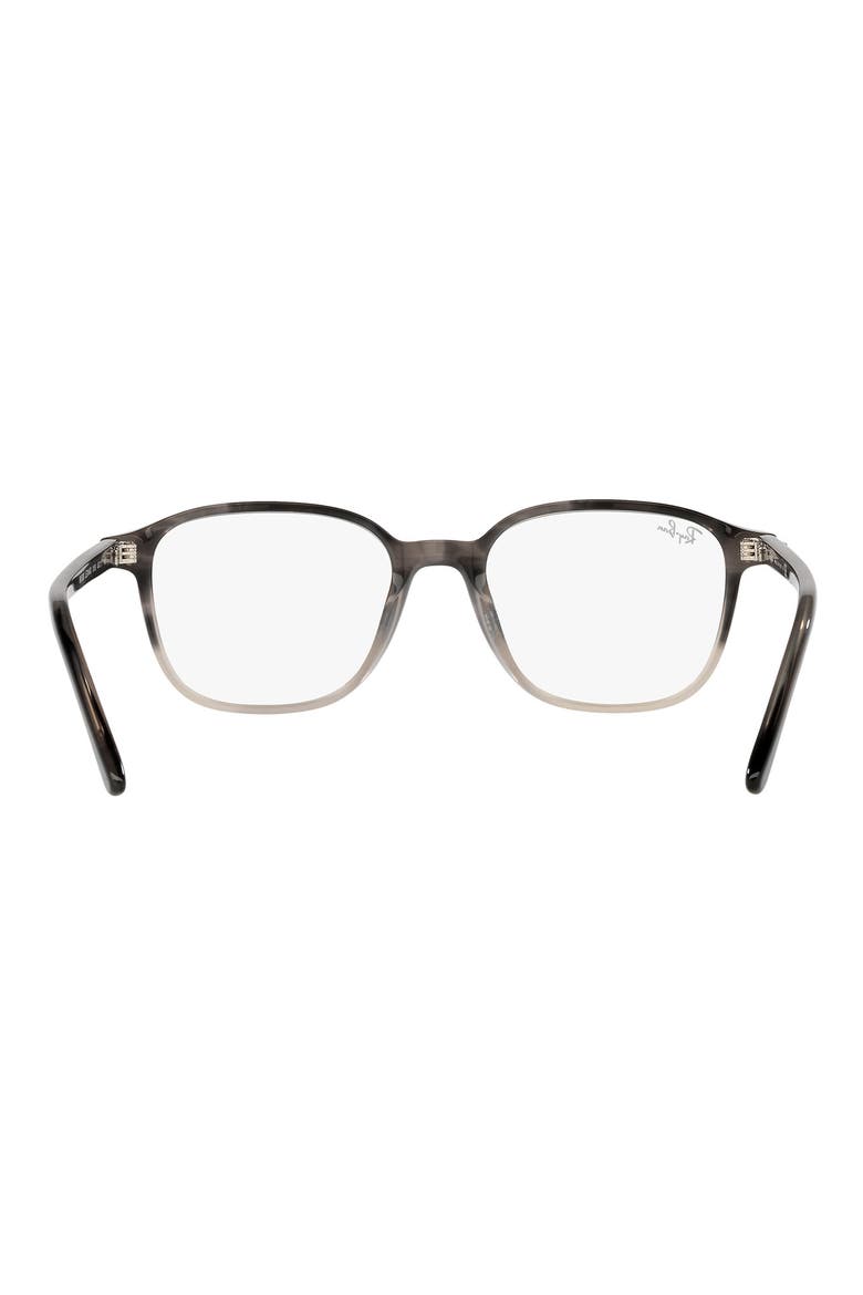 49mm Square Optical Glasses, Alternate, color, GUNMETAL TORTOISE
