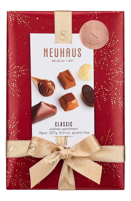 NEUHAUS 18-Piece Holiday Chocolate Ballotin Gift Box in Red 