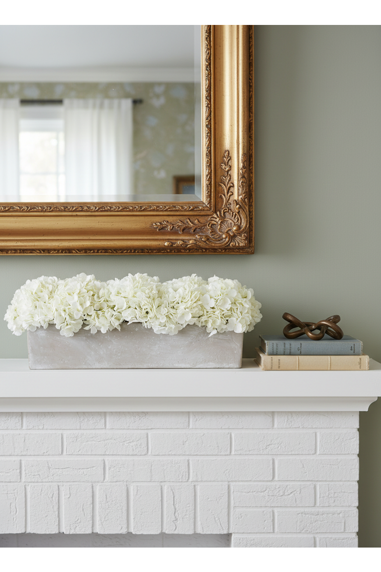 Bellamy Hydrangea Arrangement, Alternate, color, 24" Snow