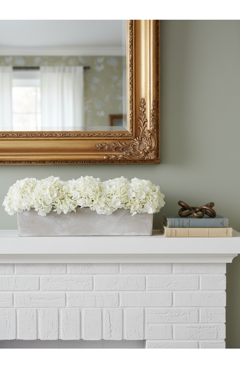 CocoBella Bellamy Hydrangea Arrangement, Alternate, color, 24" Snow